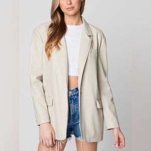 Revolve BLANKNYC Faux Leather Blazer